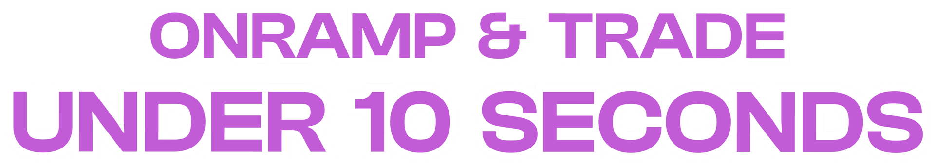 Instant trades under 10 seconds